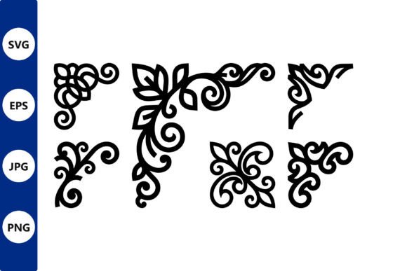 Download Ornate Floral Corner Ornament Vector - Floral Collection